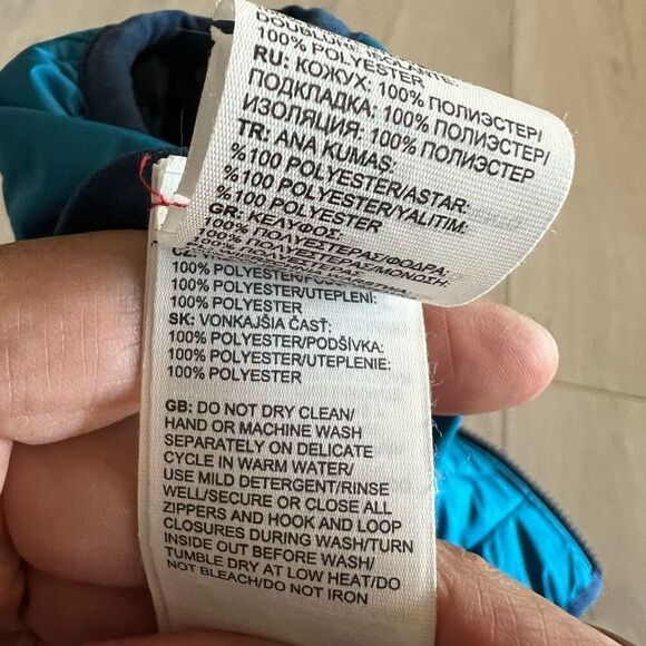 The North Face Baby Reversible Perrito Jacket Size 3 months-6 months Blue - Picture 9 of 9